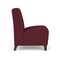 Lesro Siena Lounge Reception Armless Guest Chair, Walnut, OH Wine Upholstery SN1102 - alternate 2